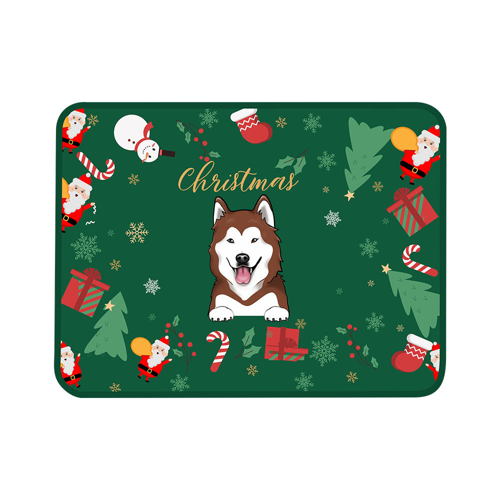 Christmas custom pet bed mat pe to keep warm in winter