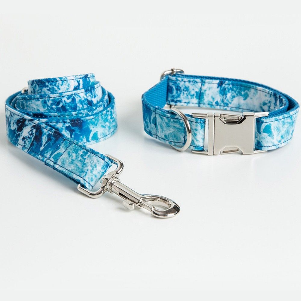 Personalized Dog collars with print Engraved Metal Buckle