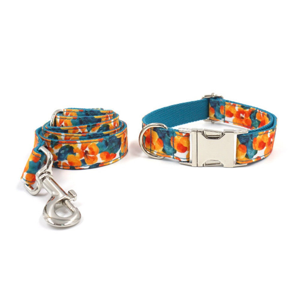 Custom Dog Collars&Leather With Print Engraved Metal Buckle