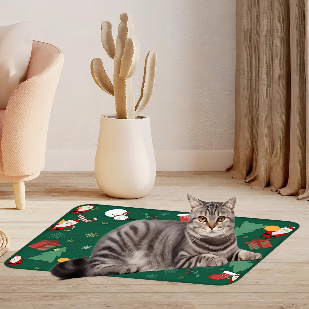 Christmas custom pet bed mat pe to keep warm in winter